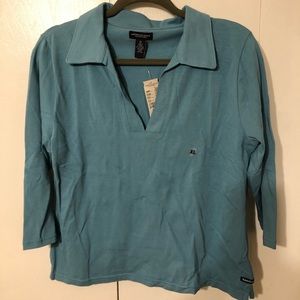 Brand new blue American Eagle 3/4 sleeve top